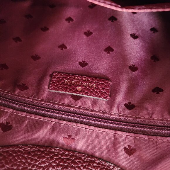 Kate Spade Aubrey Chain Magenta Leather Shoulder Bag - Picture 13 of 14